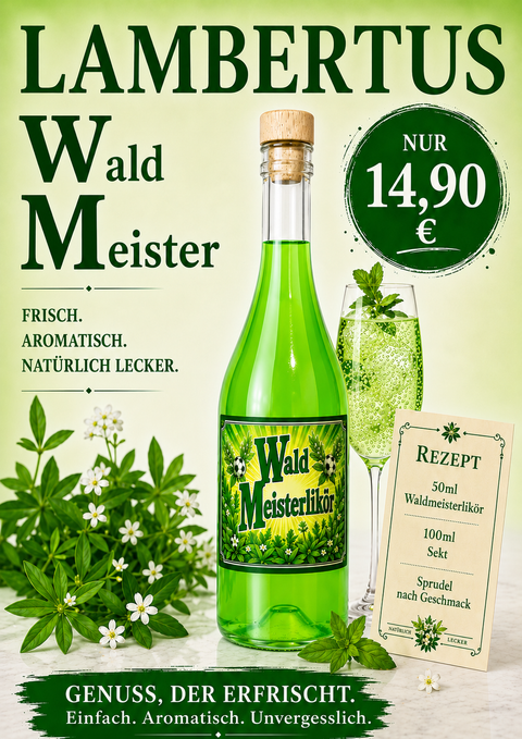 WaldMeister Likör 0,5l 15& Vol.