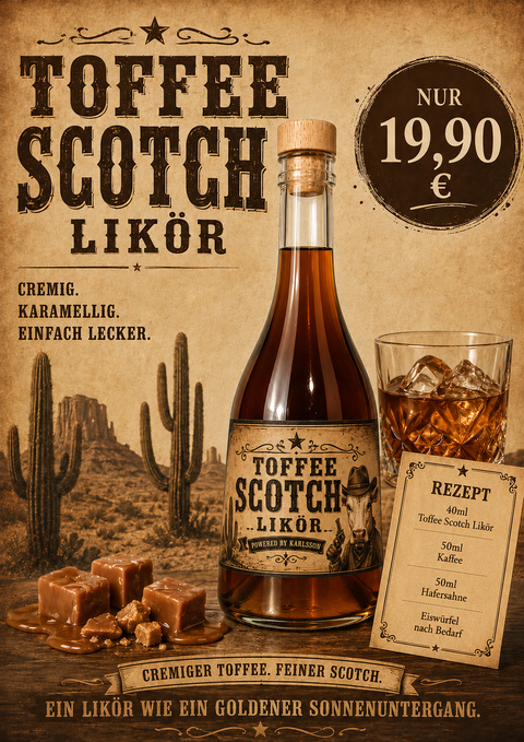 Toffee Scotch Likör 0,5l 20% Vol.